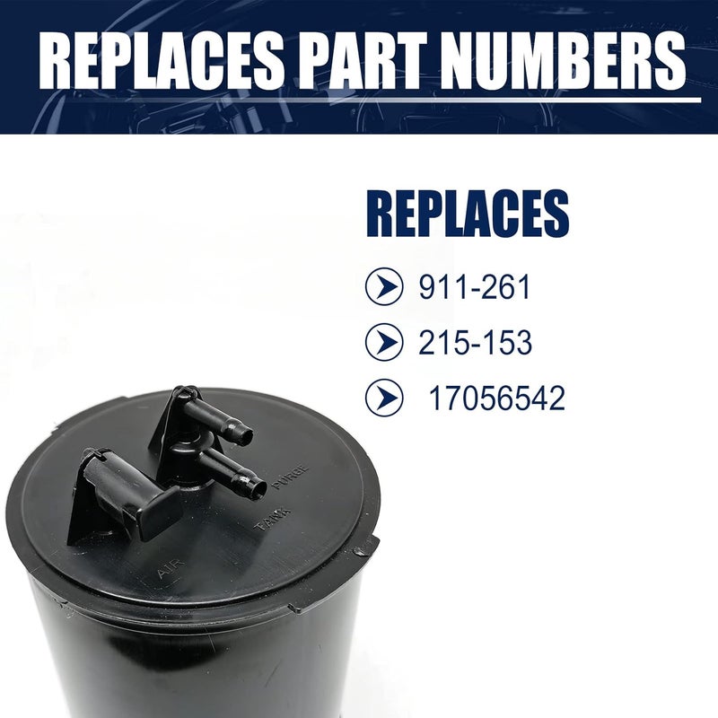 FEXON Vapor Canister ‎911261 215153 17056542 17113148 for Buick Regal Cadillac Seville GMC C15 Chevy Monza C10 Chevette, Compatible with Select Models (Black) - Image 4